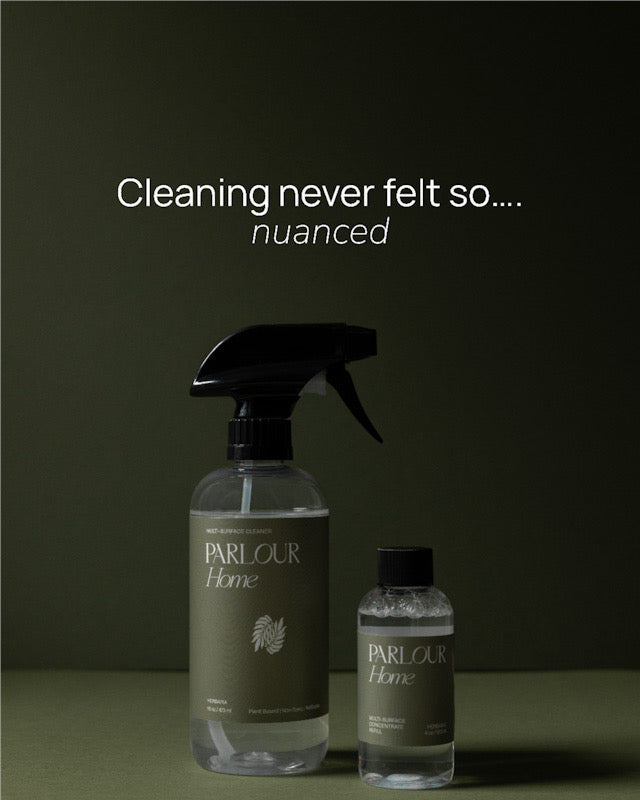 Tired of boring "lemon" cleaners? We created a sensory driven non-toxic surface cleaner